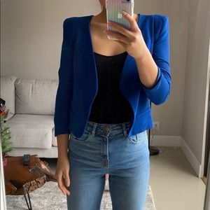 Blue Cropped Jacket size Small